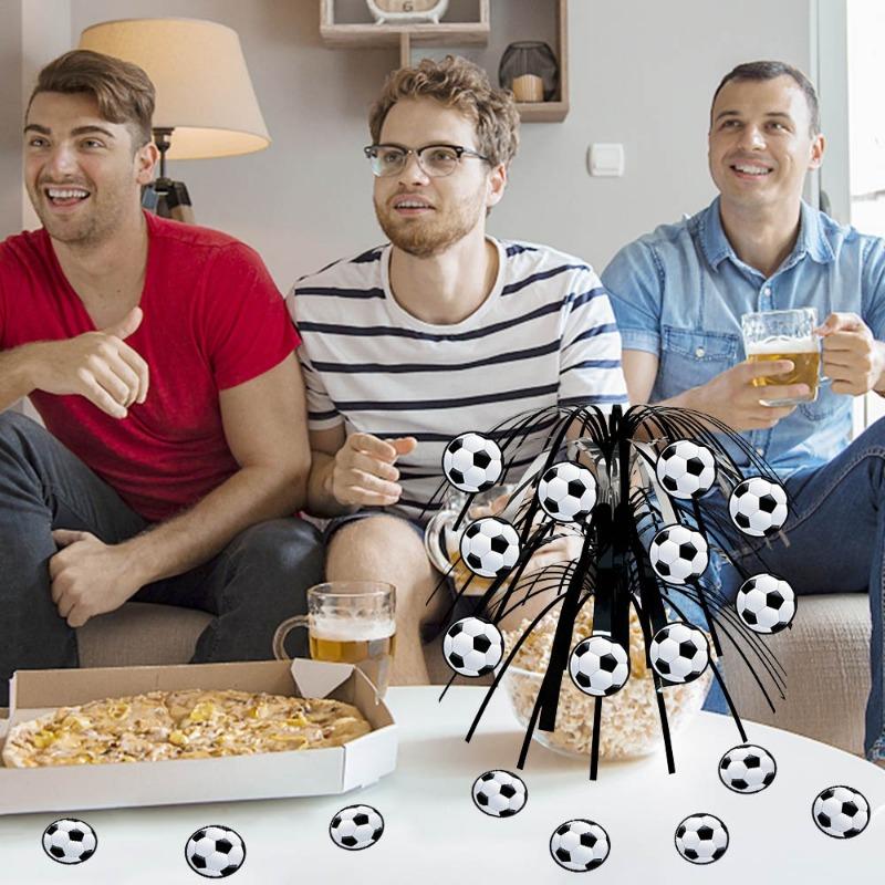 1SET New World Cup Football Tabletop Ornament, Football Birthday Party Decoration Tabletop Center Ornament