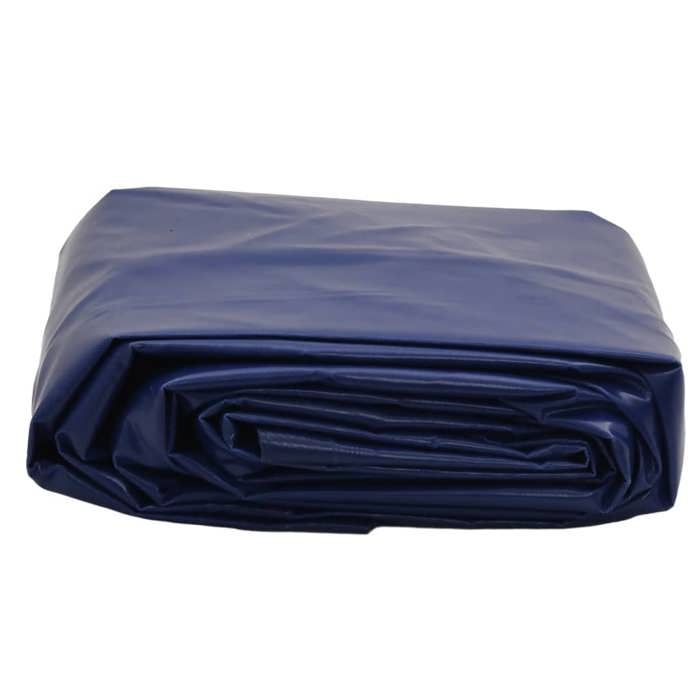 VidaXL Bâche, Couverture de Toit avec Oeillets Métalliques, Bâche de Protection Résistante aux UV Jardin Extérieur, Bleu 5x6 156063