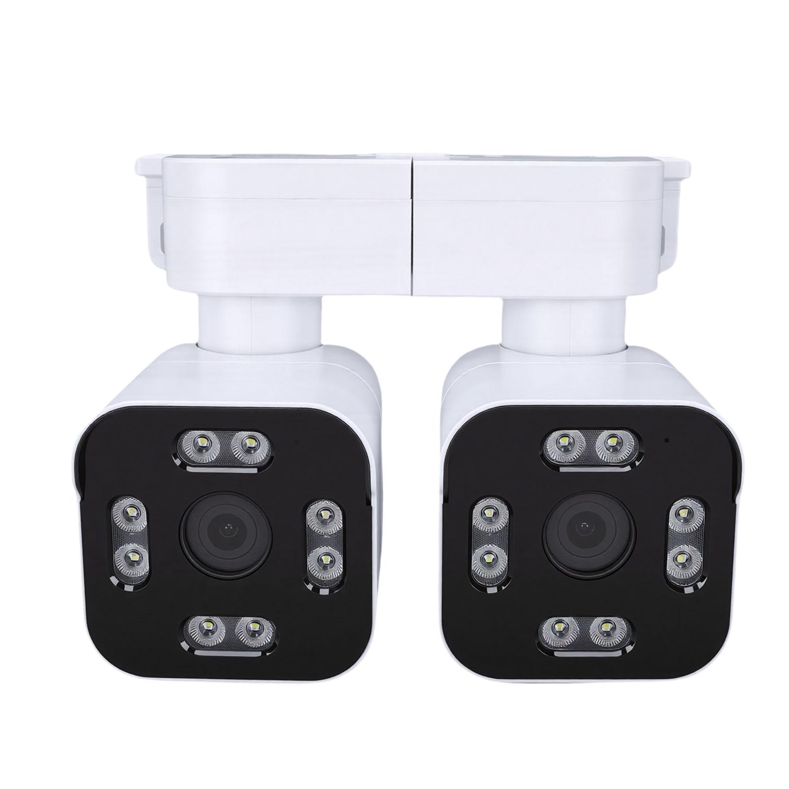 

Dual Lens Outdoor Cameras 2.5K 5MP House Camera Wired Plug in WiFi Security Camera with Microphone Sound Video PTZ Auto