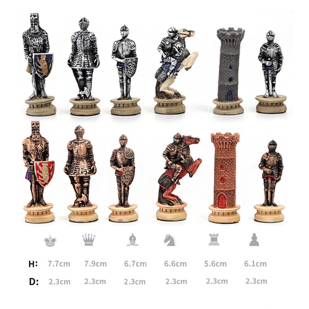 Luxury Chess With 3D Character Design, International Deluxe Chess Set For Chess Lovers And Collectors Puzzle Board Game Card Toy