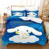 Cinnamoroll Bettbezug Queen Size Kinder Bettwäsche Set Set Bettwäsche Twin Sets Niedliches Gedrucktes Cartoon Bettdeckenbezug