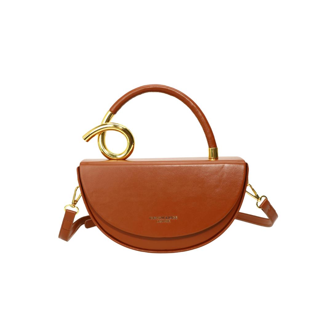 Popular fashion niche handbag simple 2025 new high-end messenger bag women's saddle bag