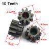 102B 0.4M Alloy Steel Metal Pinion 10 Teeth OD=5mm Loose Fitting 2mm Shaft Motor Parts 10T Gear