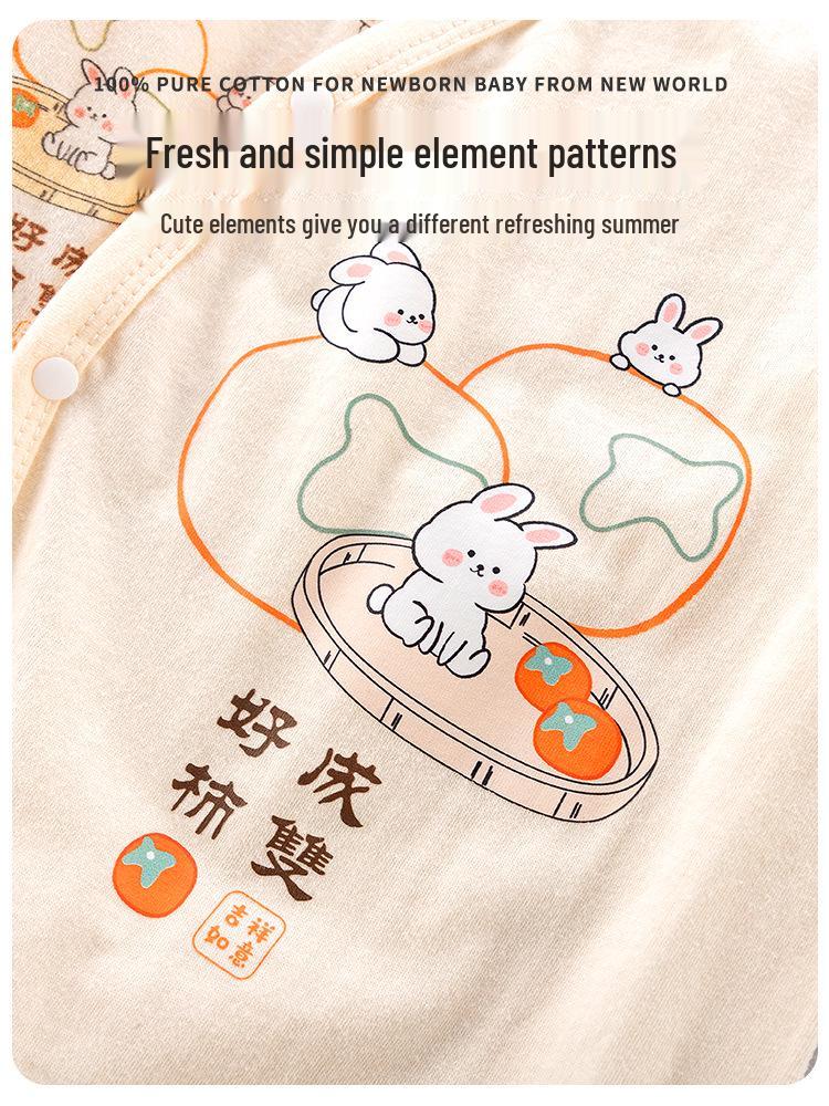 Tongtai Newborn Pure Cotton Baby Bodysuit - Spring/Autumn Jumpsuit Romper
