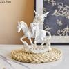 Lovely Flower Angel Statue Desk Decoration Ornaments Creative Angel Characters Resins Sculpture Artwork Room Aesthetic Decor