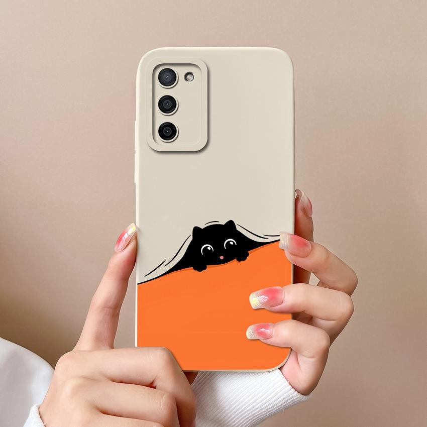 Hülle Für Oppo A56 A57 A58 A59 A60 A72 A75 A78 A79 A83 A91 A92 Handytaschen Niedliches Anime-Haustier-Muster Flüssigsilikon Premium Schutzhülle Für Oppo Capa