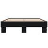 Bed Frame Black 120 x 200 cm Particleboard and Metal