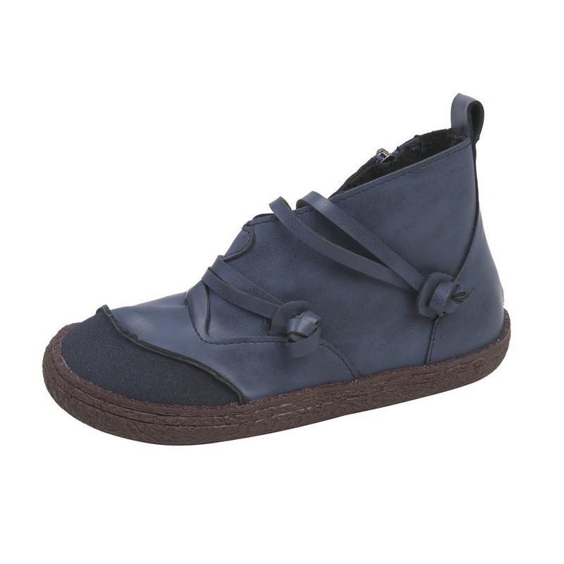 Móda Podzim Zima Retro Dámské Boty Módní Pravá Kůže Kotníkové Boty Zapatos De Mujer Vintage Teplé Botas Botines Mujer