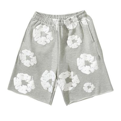 Pantaloncini estivi da uomo con stampa floreale, coulisse, elastico in vita, tasche larghe, plissettati, per vacanze, spiaggia, sport, casual, abbigliamento da casa