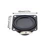 2pcs/lot 40mm Internal Magnetic Speaker Full Frequency Speaker 16 Core 4 Euro 5W Square Bluetooth Speaker