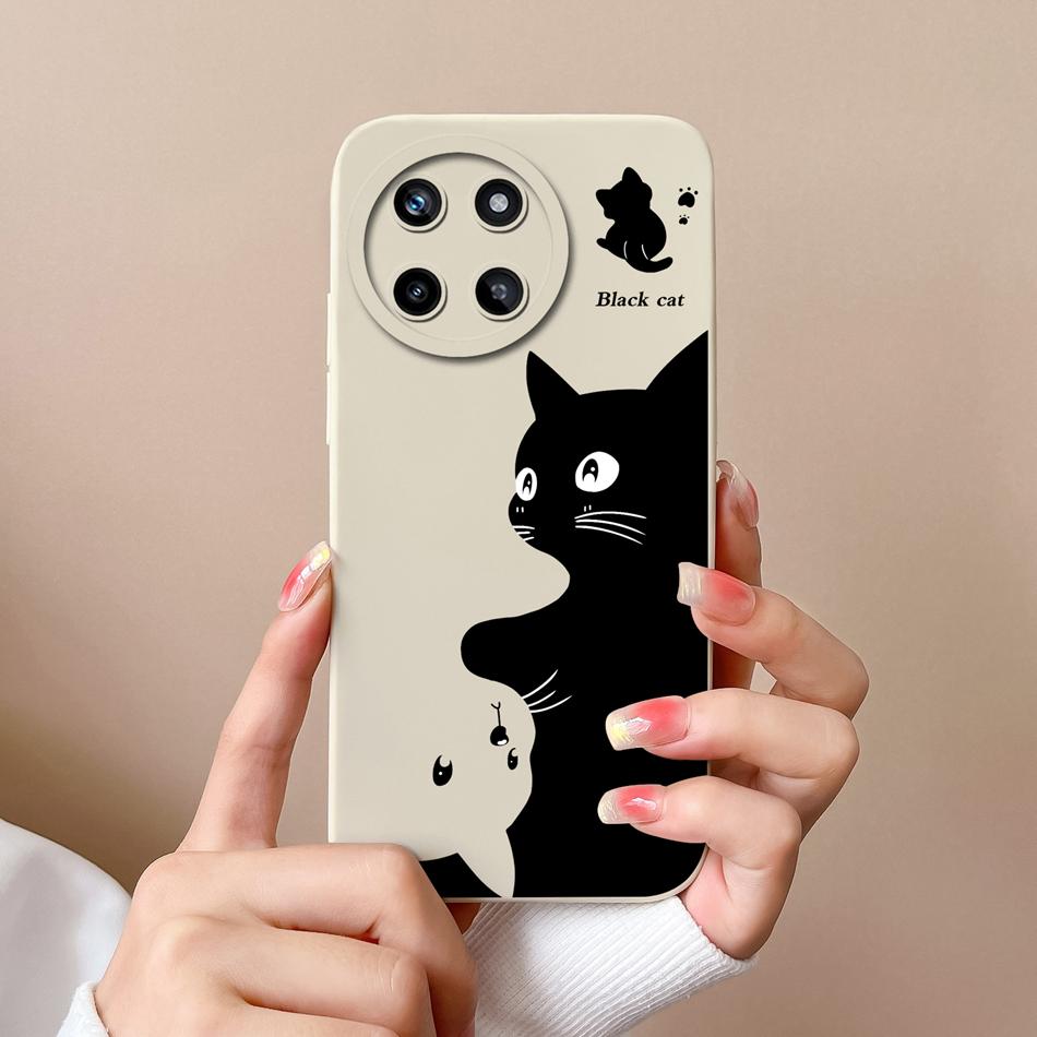 Leisure Style Case For Oppo Realme 11 Pro Plus Full Protection Soft Liquid Silicone Back Cover For Realme11 4G 5G Phone Cases
