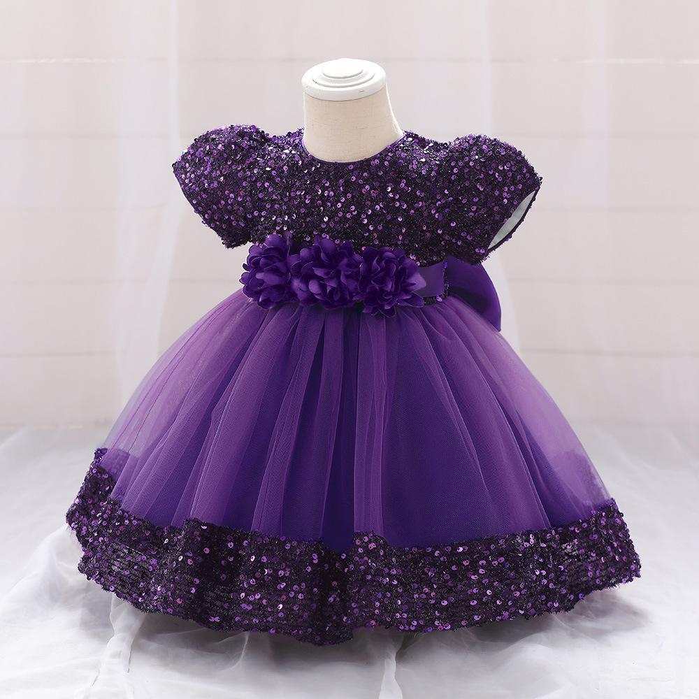 Sequin Tulle Party Dress for Baby Girls - Perfect for Birthdays & Banquets