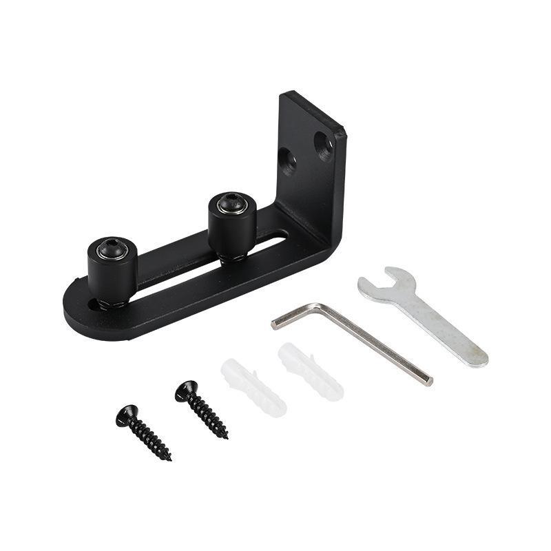 Heavy Duty Sliding Door Floor Guide Adjustable Roller Corrosion-Resistant Hardware Set for Home Office Sliding Doors