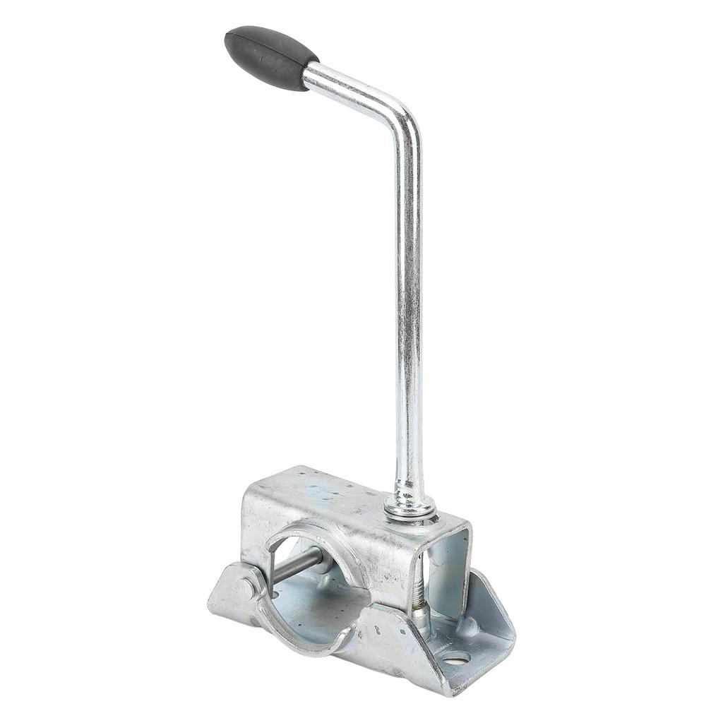 Jack Wheel Split Clamp Metal Trailer Wheel Split Clamp Prop Stand Support Mount for 48mm Pipe Diameter