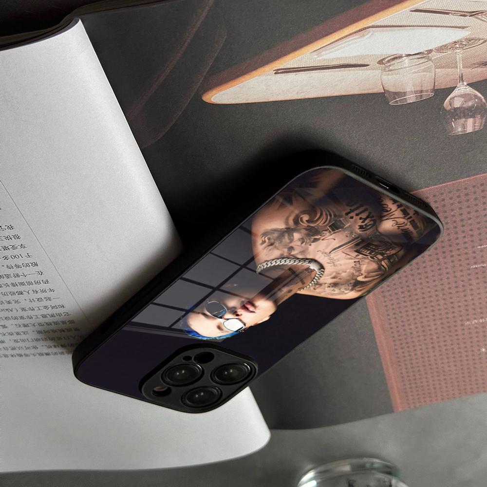 Phone Case Tempered Glass For IPhone 17 15 16 14 12 13 11 Pro XS Max Plus Mini Cover Blessd Cantante Rapper