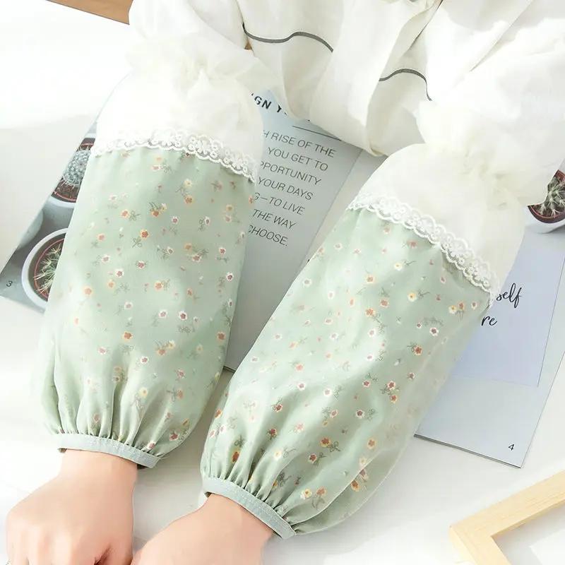 Double Layer Lace Oversleeves for Cleaning Cooking Housework Anti-Fouling Sleeves Cover Adult Dirt Resistant Kitchen Accessories