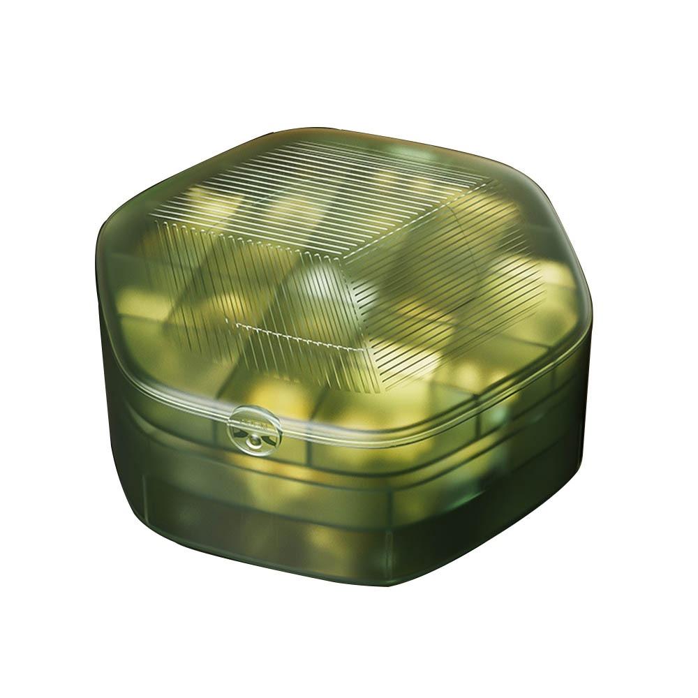 

Transparent Jewelry Storage Display Holder Dust-proof Earring Ring Bracelet Boxes for Home зелений