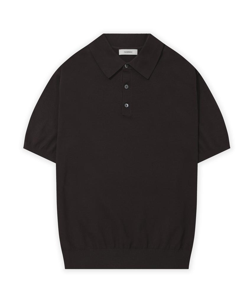 MANNERGRAM Technova Solis Collared Short Sleeve Knit - 10 Colors (Type A)