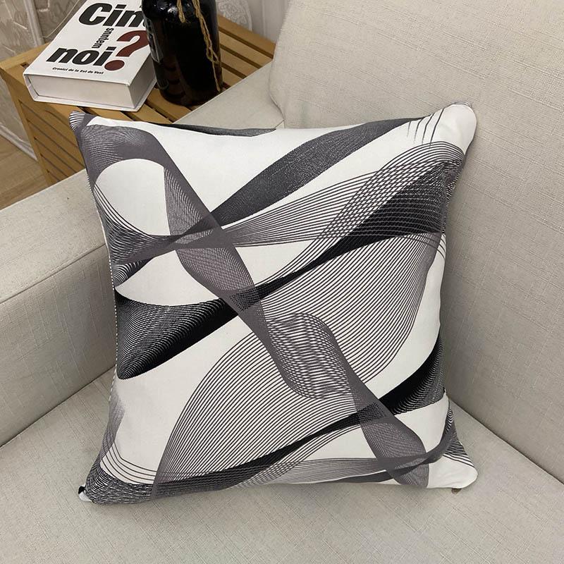 Polyester Pillow Case Cushion Cover 45x45cm Artistic Plaid Decoration Sofa Bedroom Throw Pillows