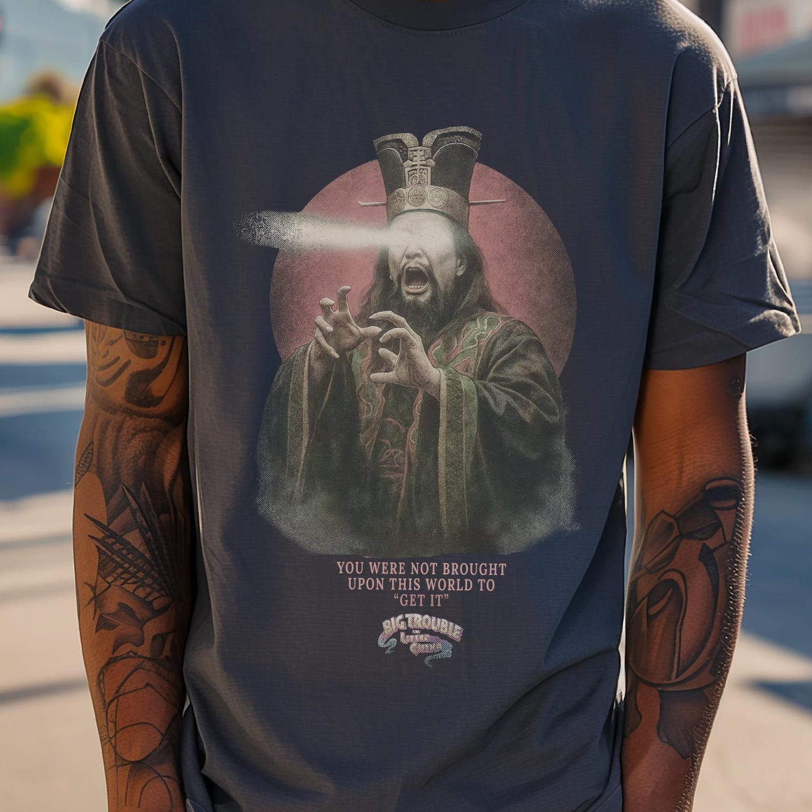 Big Trouble in Little China Shirt Lo Pan Vintage 80s Movie Tee John Carpenter S