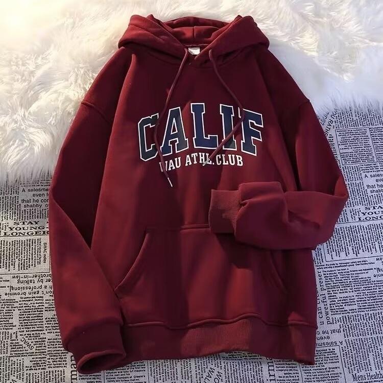 Sudadera con capucha para niño forrada de terciopelo: Acogedor, Moderno y de Corte Holgado para Otoño e Invierno