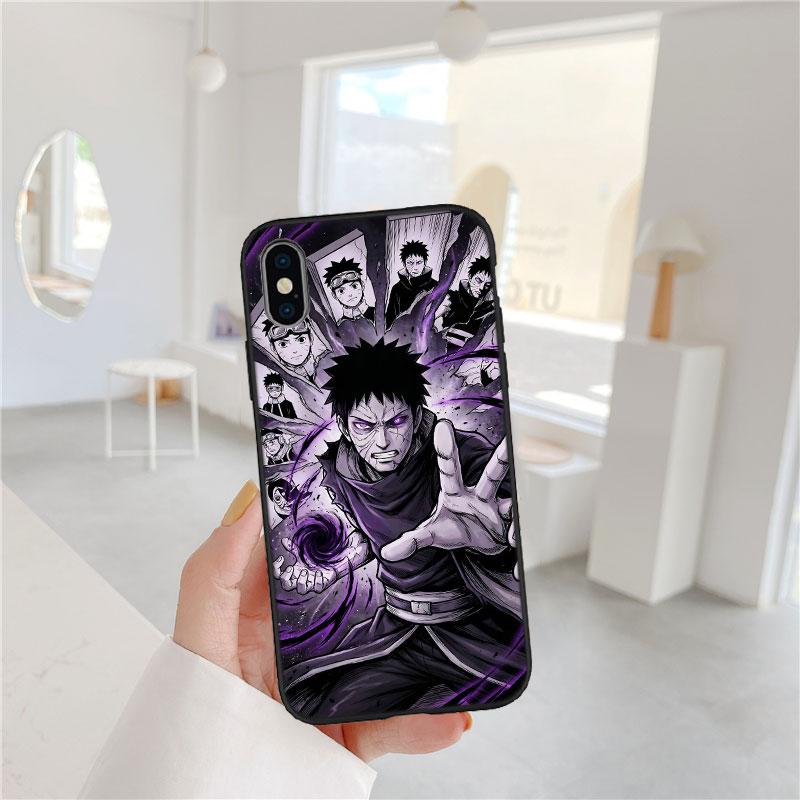 LO75 NARUTO Uchiha Obito Soft Shell Phone Case for Samsung Galaxy S20 S21 S22 Ultra FE + Plus A21S A22 A24 A25 A26 A30 A30S A31