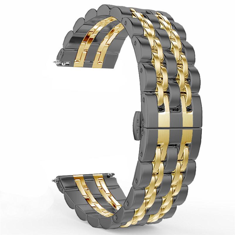 22mm 20mm Band for Samsung Galaxy Watch 3 41 45mm 46mm 42mm Gear S3 Steel Strap Active2 40 44mm Metal Loop for Amazfit BIP 2 GTR