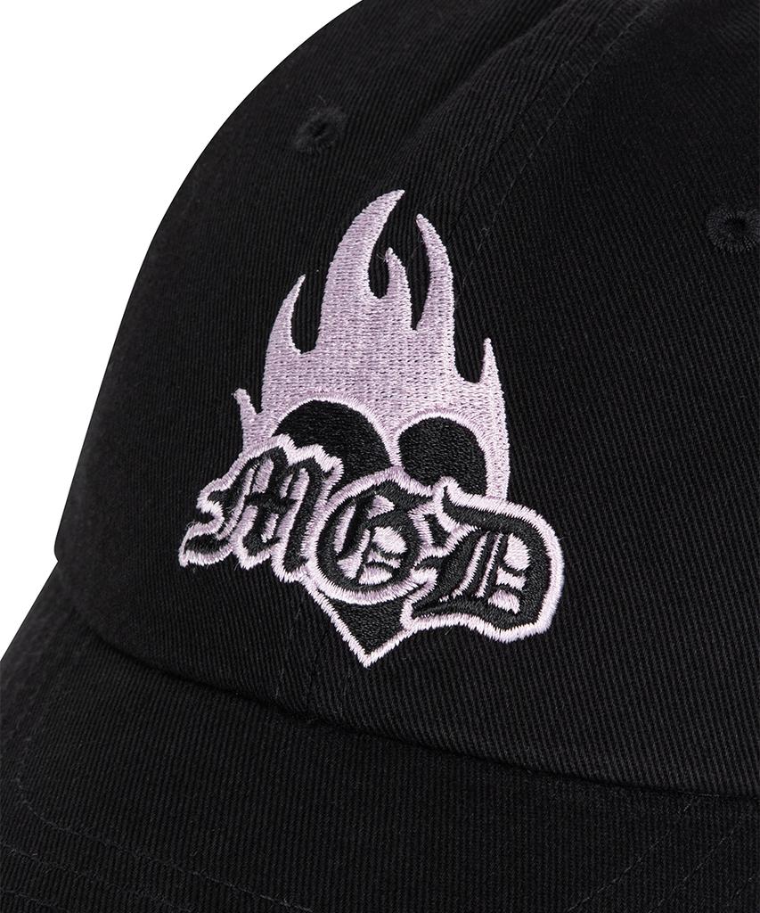 MAHAGRID Burning Heart Cap Black(Mg2Esmab40A)