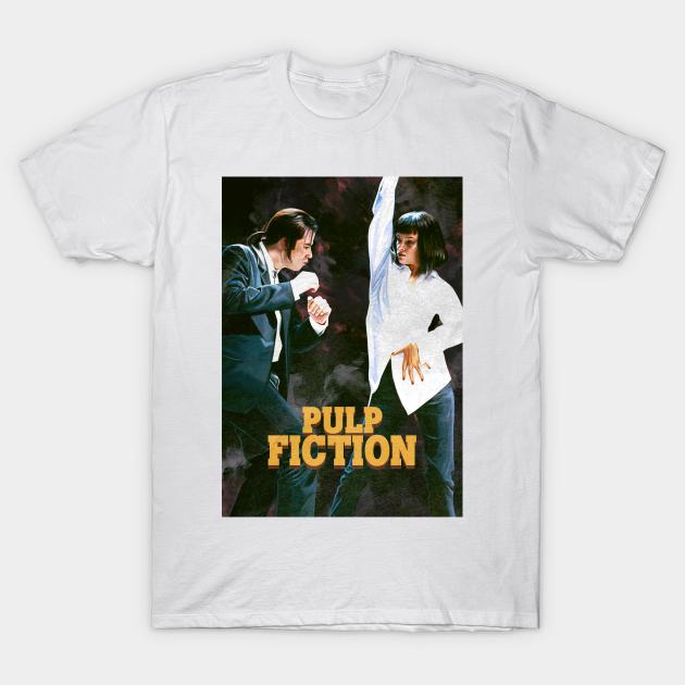 Funny Pulp Fiction TShirt Mia Wallace Quentin Tarantino Graphic Tshirts 90s Vintage Women Men Breathable Comfortable Tee Shirts