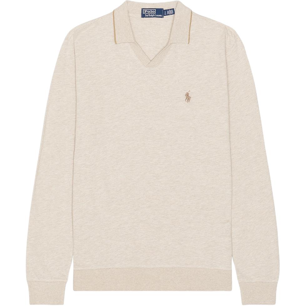 

Polo Ralph Lauren Однотонная рубашка-поло с длинным рукавом и животным принтом Мужские топы 710980012-003 XL
