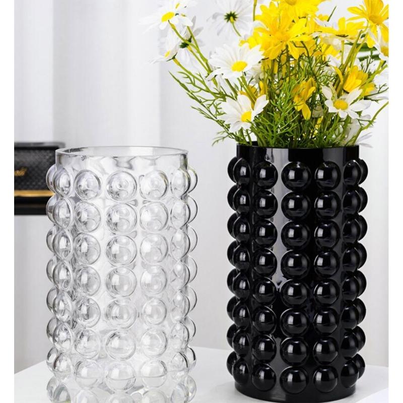 Nonstick Bubble Cylinder Vase Silicone Mold Pen Holder Epoxy Resin Mold Desktop Decoration Mold for DIY Craft Ornament