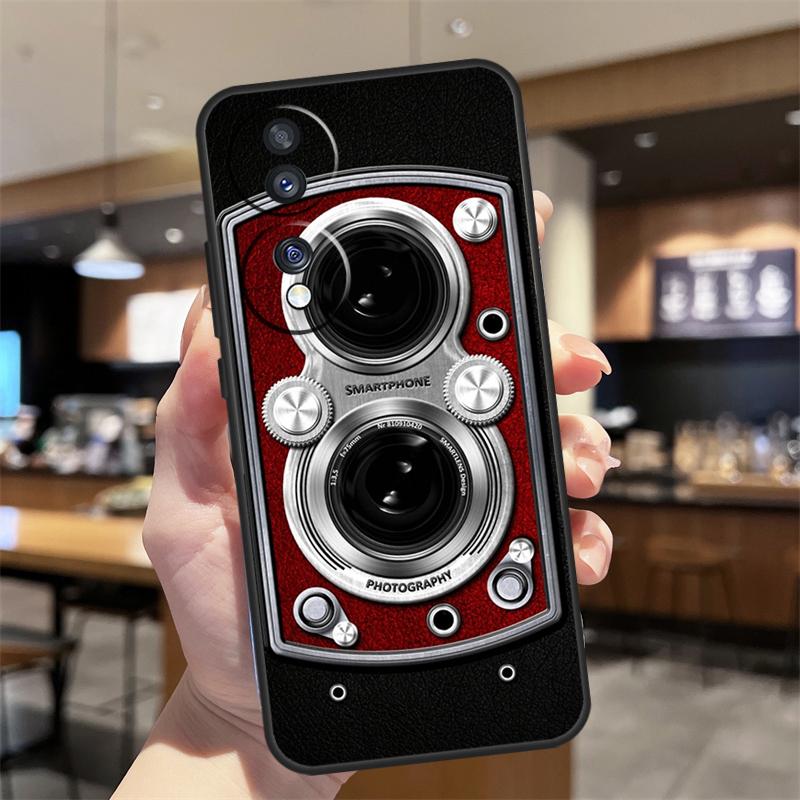 Retro Nostalgia Camera Case For Honor Magic 7 5 6 8 Lite Honor 400 200 Pro 50 70 90 X8c X9a X9b X9c X9d Win RT Cover