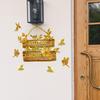 Tj17501 Hand-Painted Welcome English House Number Bronzing Wall Sticker Decoration Children'S Room Bedroom Background Self-Adhesive Wall