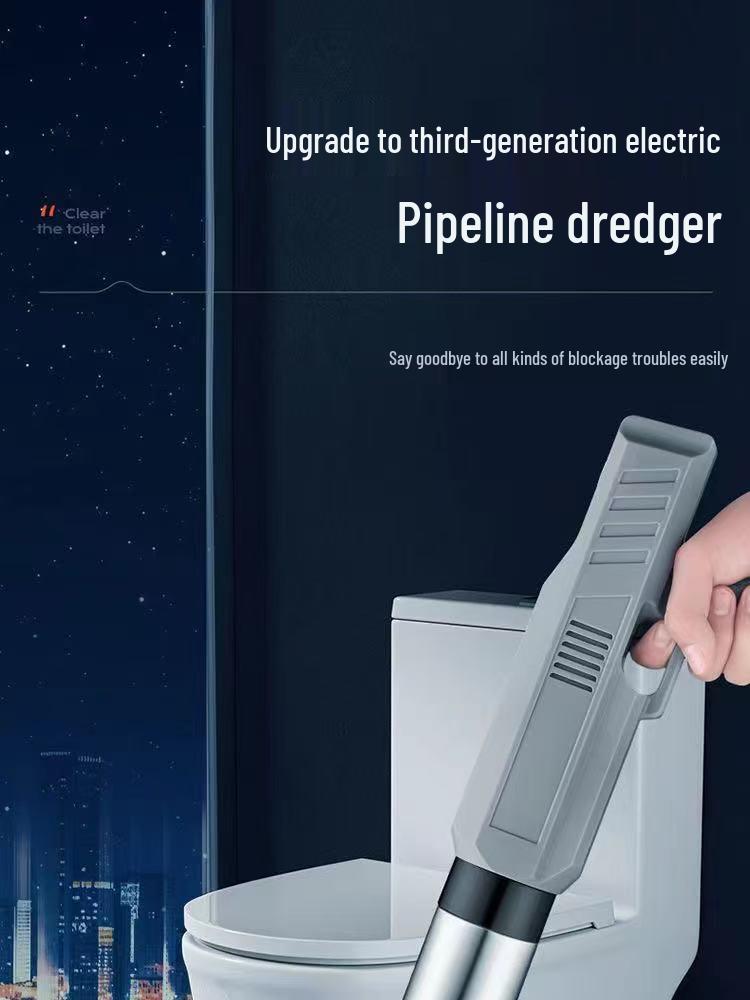 High-Pressure Air Drain Unclogger for Toilets and Floor Drains