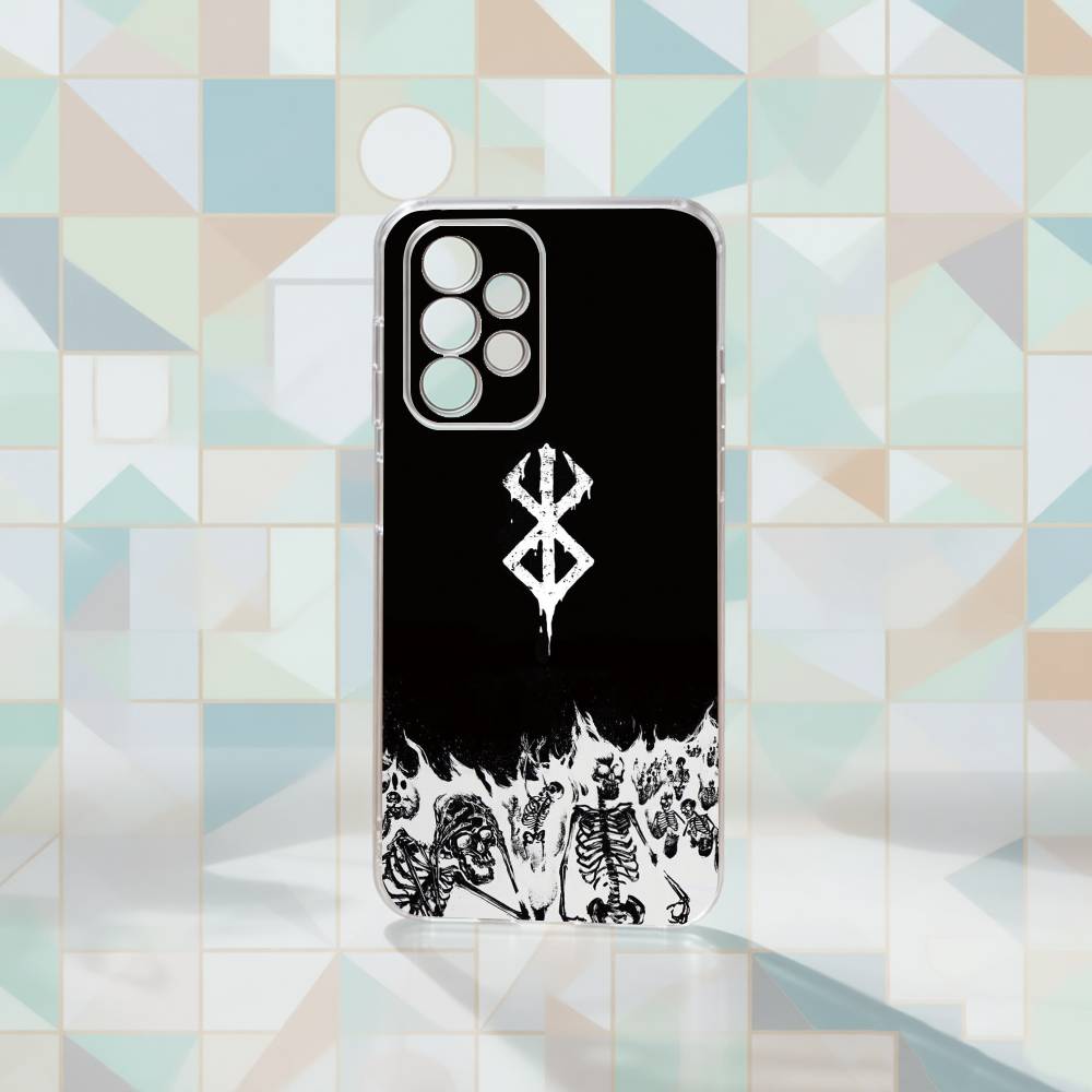 

Berserk Guts Anime Phone Case Transparent Silicone Soft For Samsung S25,S24,S21,S22,S23,S30,Ultra,S20,Plus,Fe Samsung S22plus5G