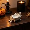 Personalized Desk Accessories Realistic Bathtub Skeleton Statue Funny Scary Prank Toy for Haunted Holiday Party Supplies House Decor Spooky