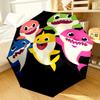 Cartoon Shark Dance Party Umbrella 8-Frame for Travel, camping, Casual Lightweight Portable Umbrella, Essential for every family Holidays Gift