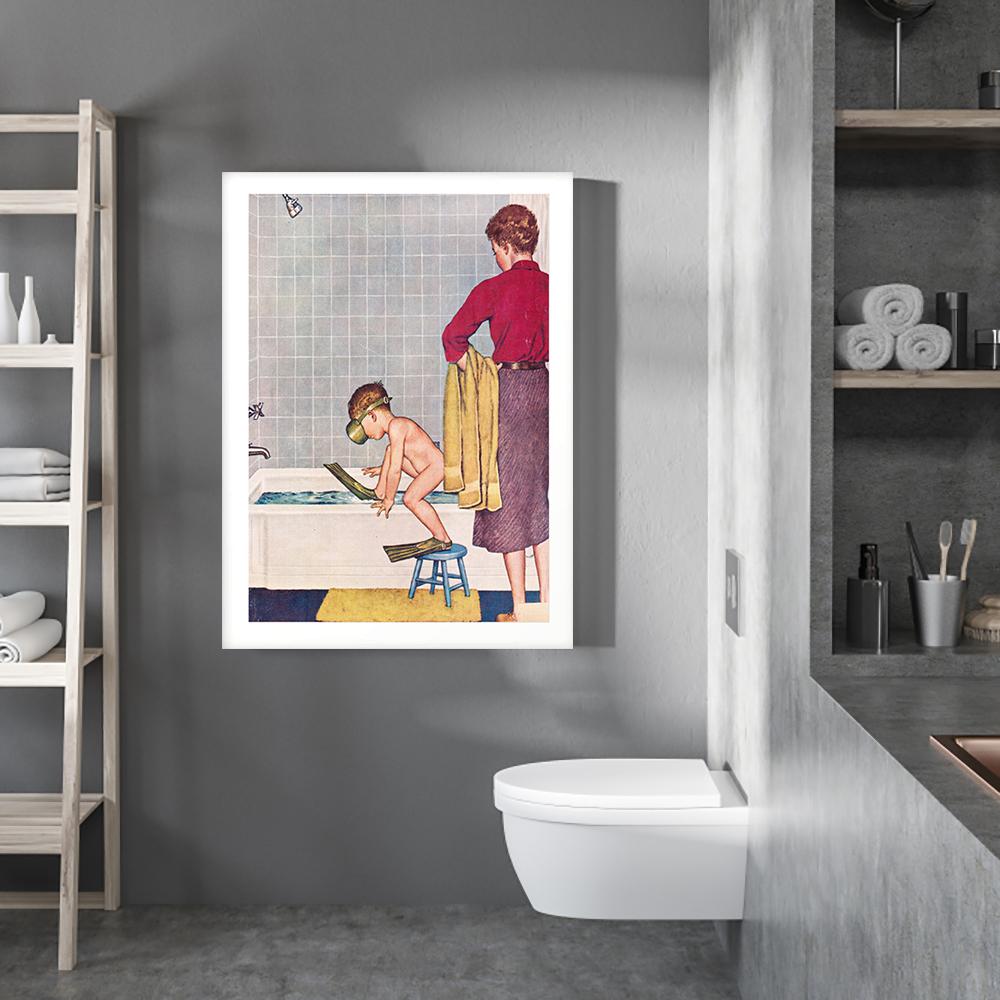 kaufe ich möchte tauchen, lustiges badezimmer-poster, wandkunst