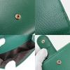 Used GUCCI Bifold Wallet Interlocking 615525 Leather Green Everyday Use