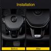Hot 1Pcs VW Car Steering Wheel Decorative Cover R Line Emblem Sticker For Volkswagen R-Line R GTI Polo T5 T-ROC Golf Passat Scir