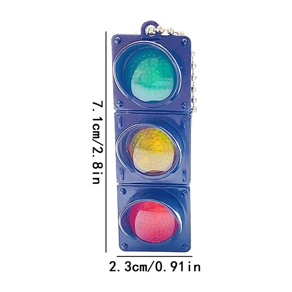 Traffic Light Shape Keychain, Traffic Light Keychain | Creative LED Light Keychain, Signal Lamp,