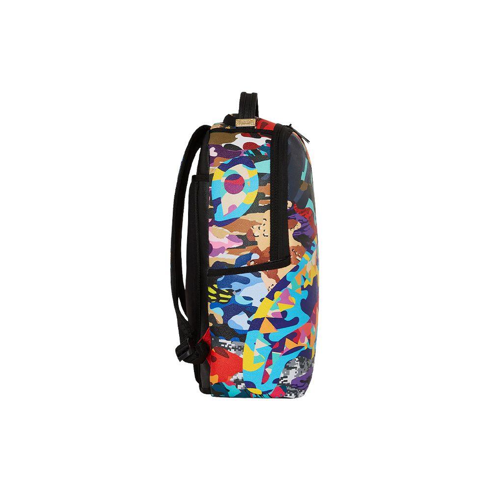 Sprayground Shark Large Logo Shark Mouth PVC Backpack Unisex Backpack Camouflage W1035704