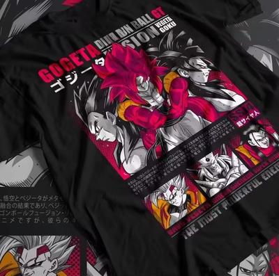 Dragon Ball Z Japanese Anime Printed Men's T-Shirt Goku Boy Children's Harajuku Short Sleeve Kids T-shirt Clothing Tee Tops
