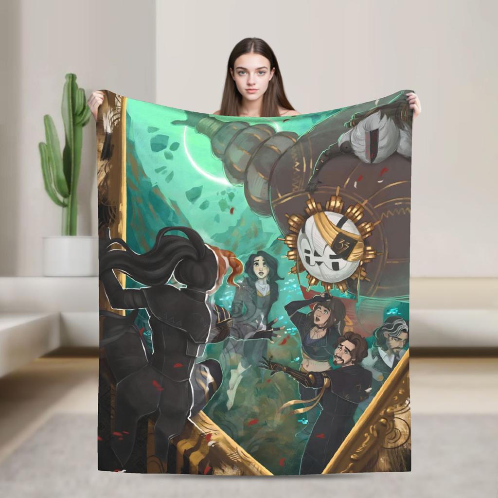 Esquie Clair Obscur Expedition 33 Game Blanket Plush Awesome Breathable Throw Blanket for Bed Sofa All Season