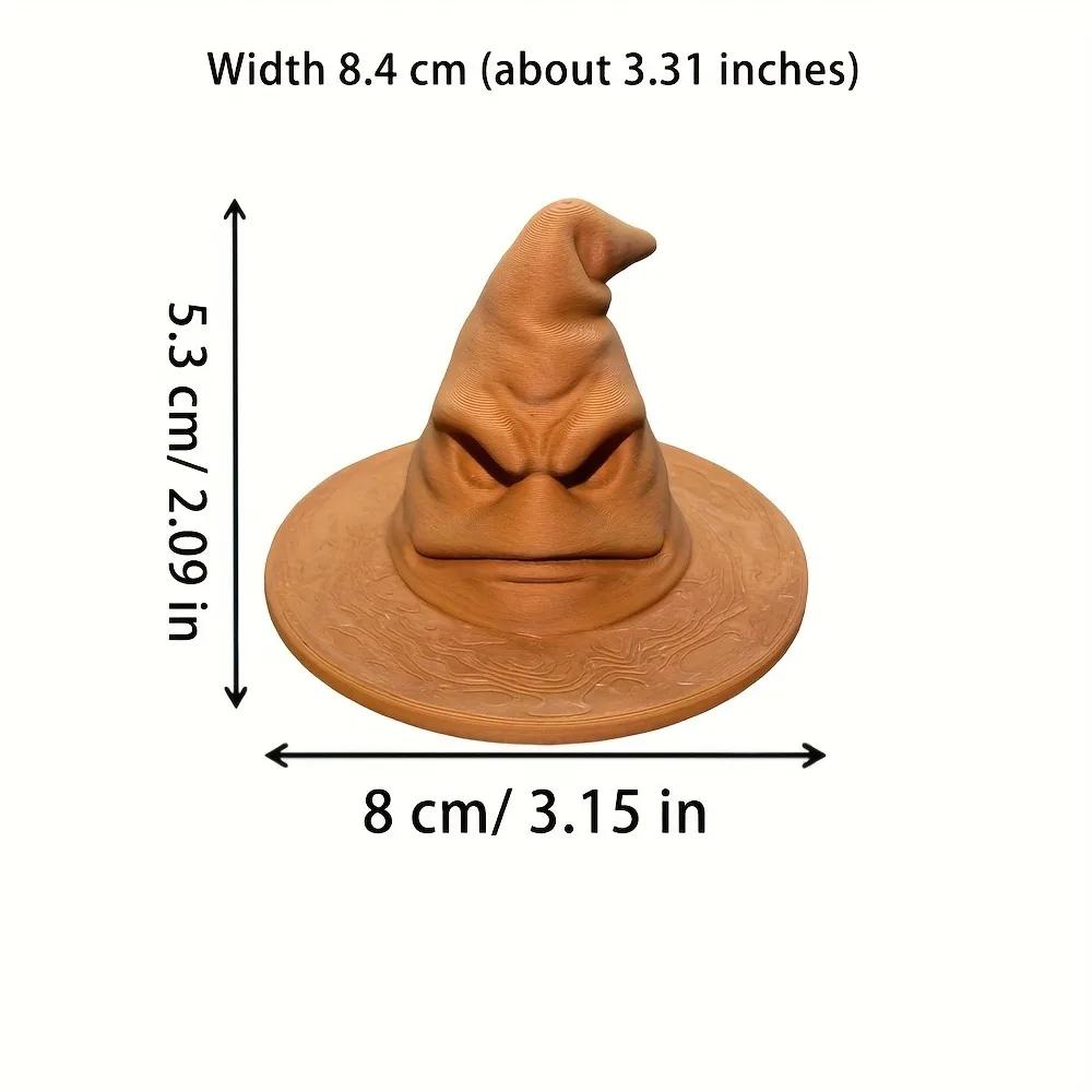 

Creative Face with Hat Micro Scene Sculpture, European Vintage Desktop Art Decoration, 3D Display Ornament for Home Office шоколадный