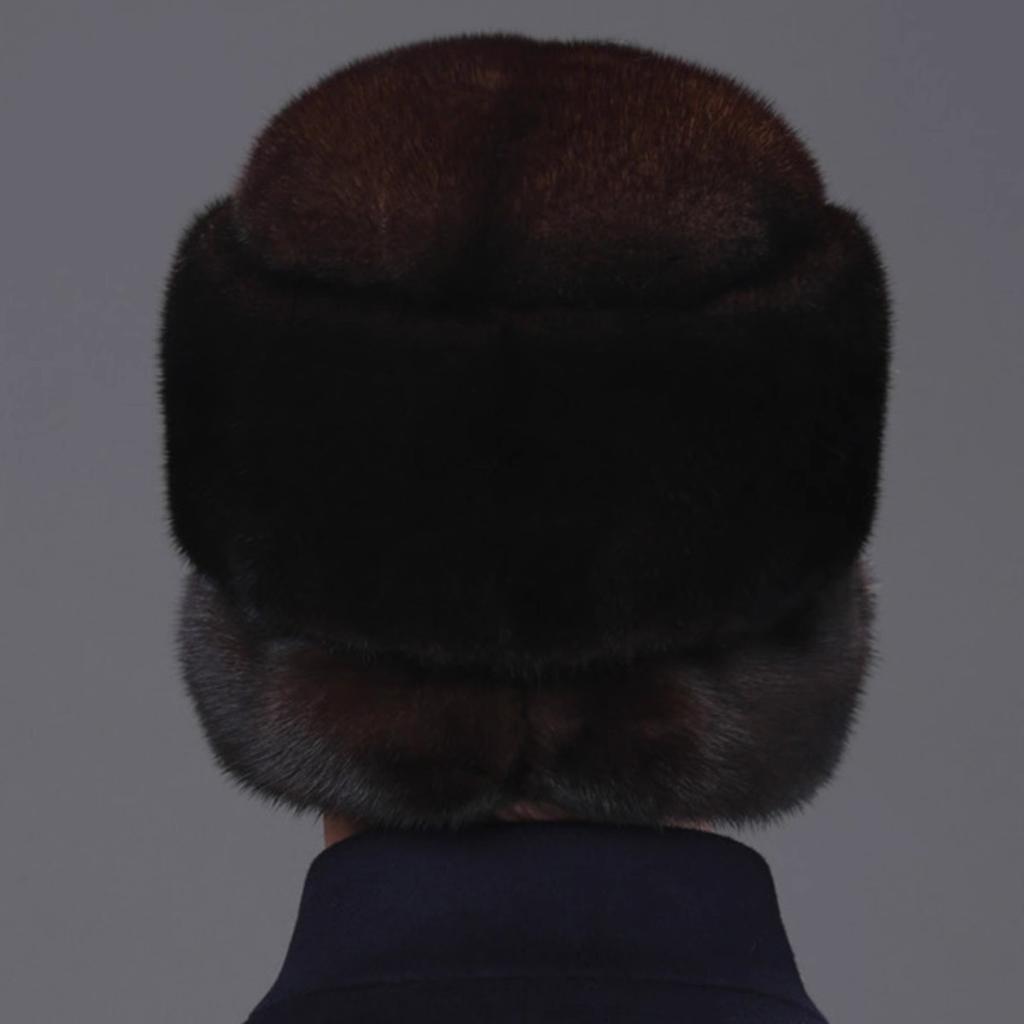 Mink hat men in the elderly mink fleece ear protection warm dad winter whole mink fur outdoor cotton hat