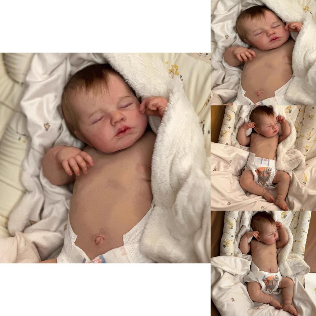 49cm Silicone Reborn Baby Doll With 3d Skin And Washable Body For Gift And Play