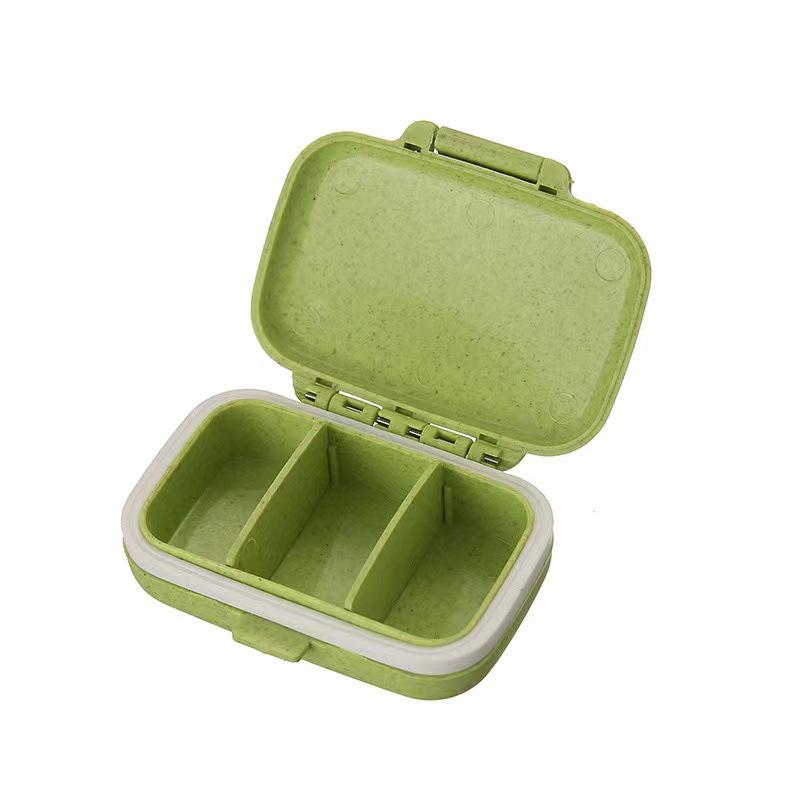 Compact Three-Meal Pill Organizer: Portable, Moisture-Proof, Three-Grid Medicine Box