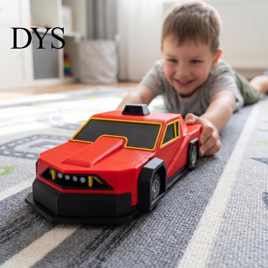 Extreme Weather Collectible 3D Printed Storm Car Model with Rotating Wind Sensor and Rollable Wheels, Detailed Armor Vehicle Realistic Tornado Replica