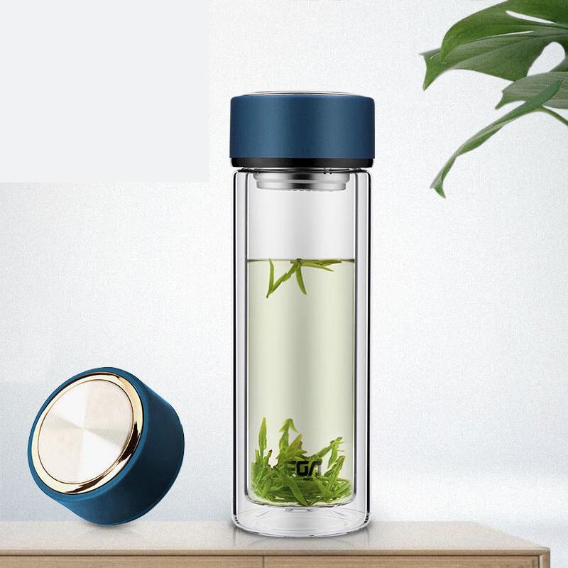 FUGUANG Double-Layer Glass Tea Infuser Cup